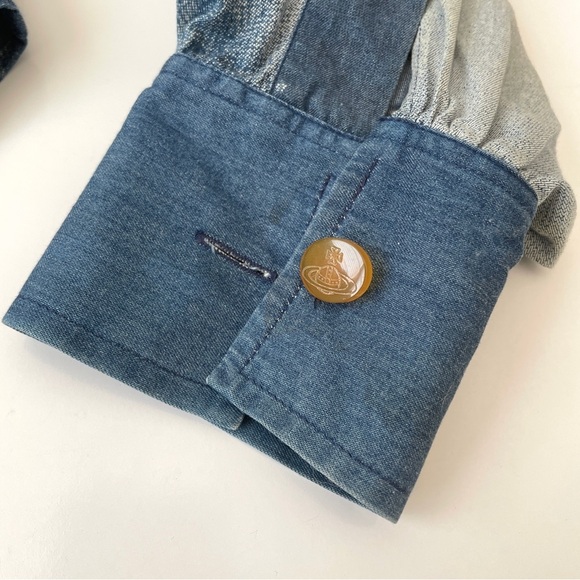 Authentic 1992 Vivienne Westwood 'Always On Camera' Button Up, Vintage, Size 10 - Picture 13 of 16